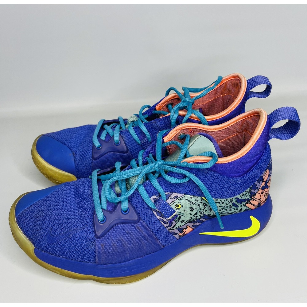 Nike A029866 PG 2 Mamba Mentality Zoom Men's Multi Color Sneakers - Size 8.5